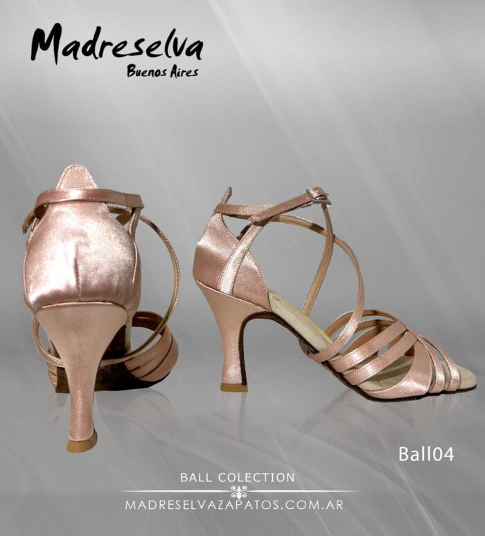 Scarpe da Salsa e Bachata Ball04 Beige