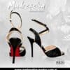 Zapato de Tango Negro Lame A820