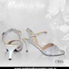 C933 Zapato de Tango Plateado